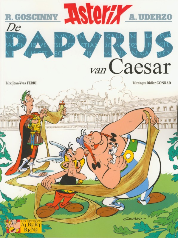 Stripspeciaalzaak, Strips kopen, nieuwe strips, stripshop, Albums, Conrad, Ferri, Rene Goscinny, Albert Uderzo, De Papyrus van Caesar, 36, Asterix en Obelix, Hachette